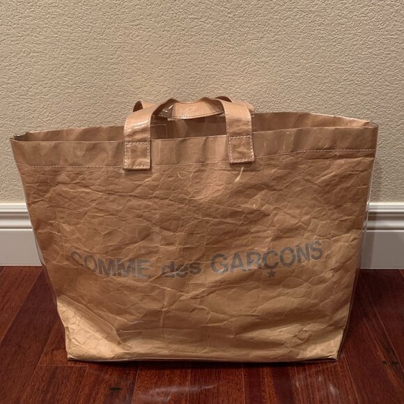 Comme des Garçons paper PVC tote bag - Picture 2 of 9
